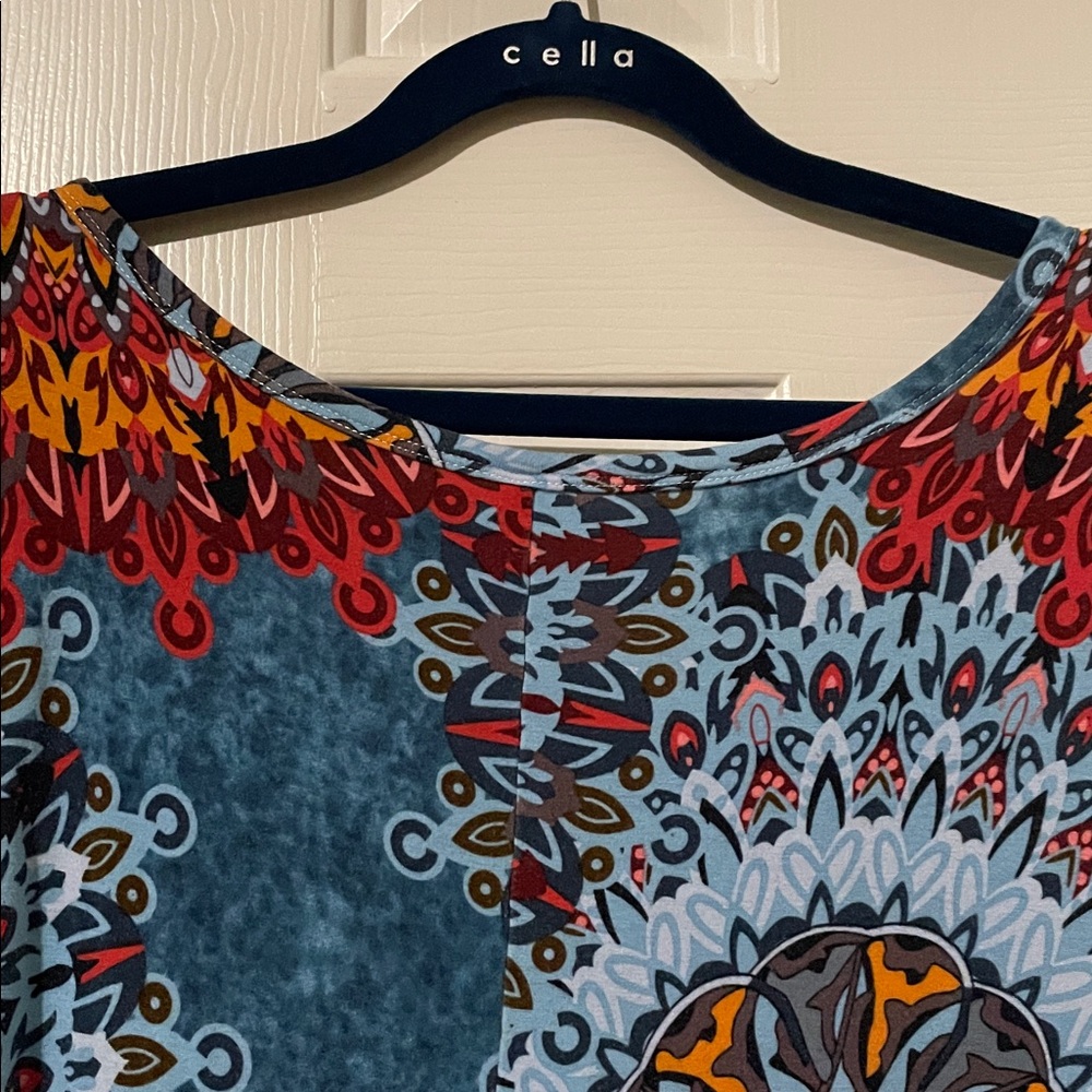 Amazon Women's Midi Dress - Multicolor Mandala Design - Picture 4 of 10